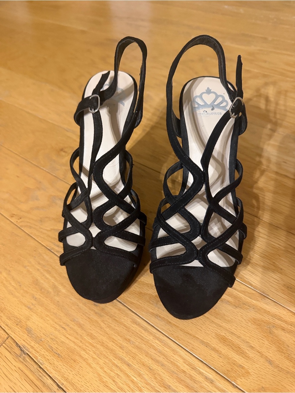 Fergalicious Women Priscilla Dress Heeled Black Platform Sandals Size 7.5 Used